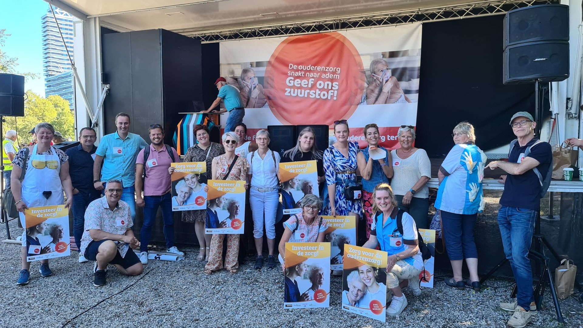 Foto: Landelijke actiedag ouderenzorg bleef óók op de Veluwe niet onopgemerkt