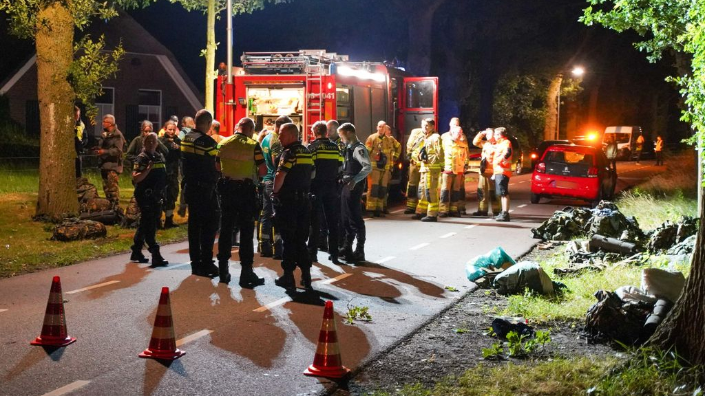 Foto: Vier studenten en docent in ziekenhuis na aanrijding