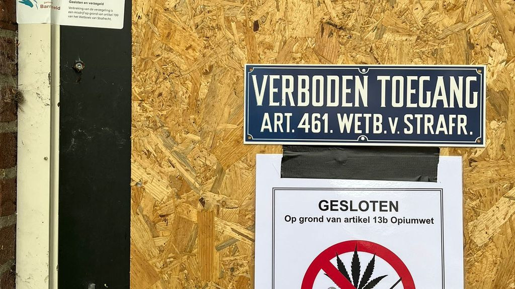Foto: Burgemeester sluit eigen pand na drugsafvalvondst