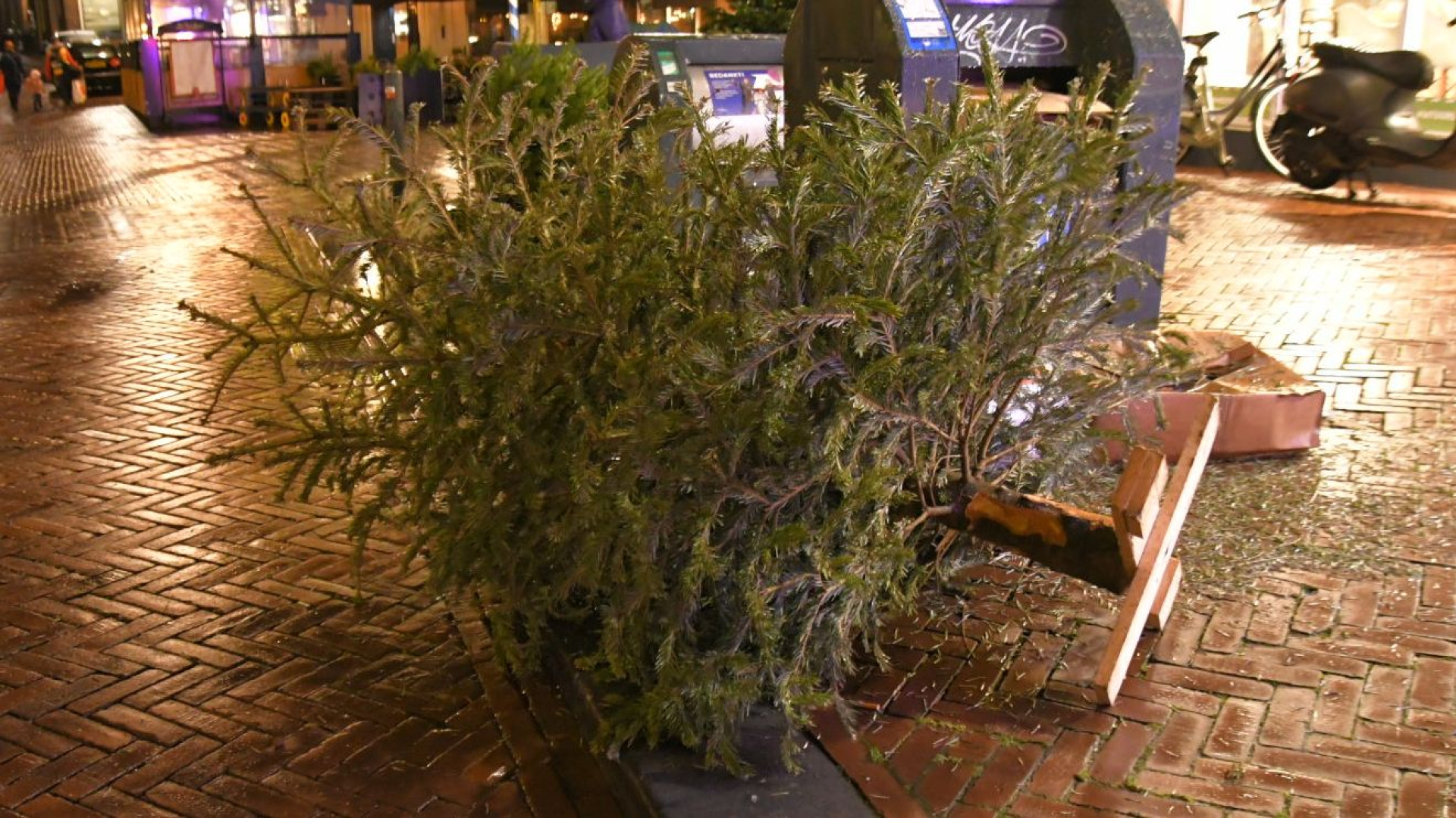 Foto: Kerstbomen inleveren gemeente Barneveld