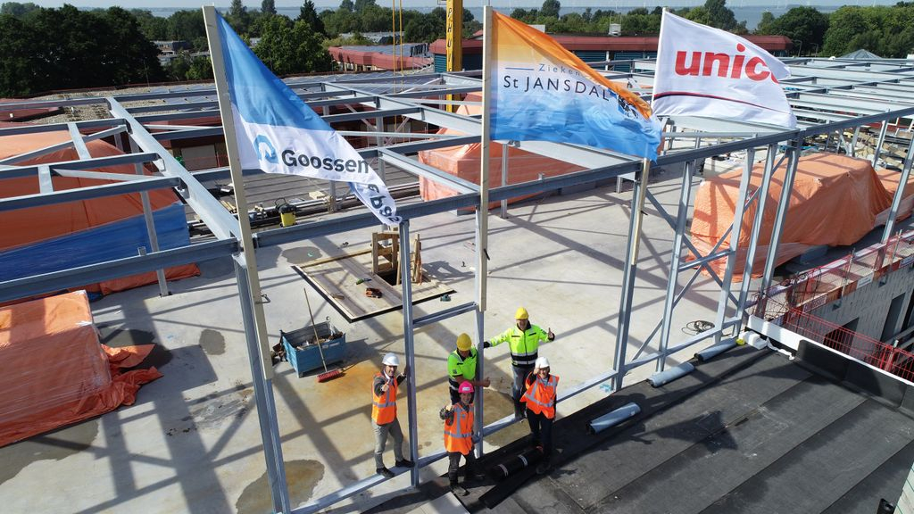 Foto: Hoogste punt nieuwe vleugel St. Jansdal