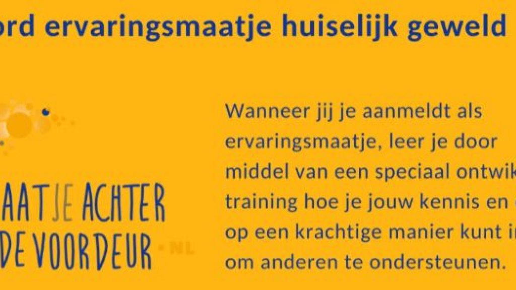 Foto: Steun geven na huiselijk geweld | Word #ervaringsmaatje