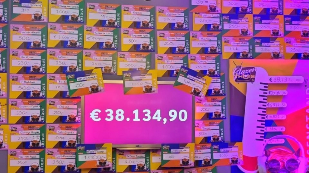 Foto: Glazen Thuis heeft €38.134,90 opgehaald!