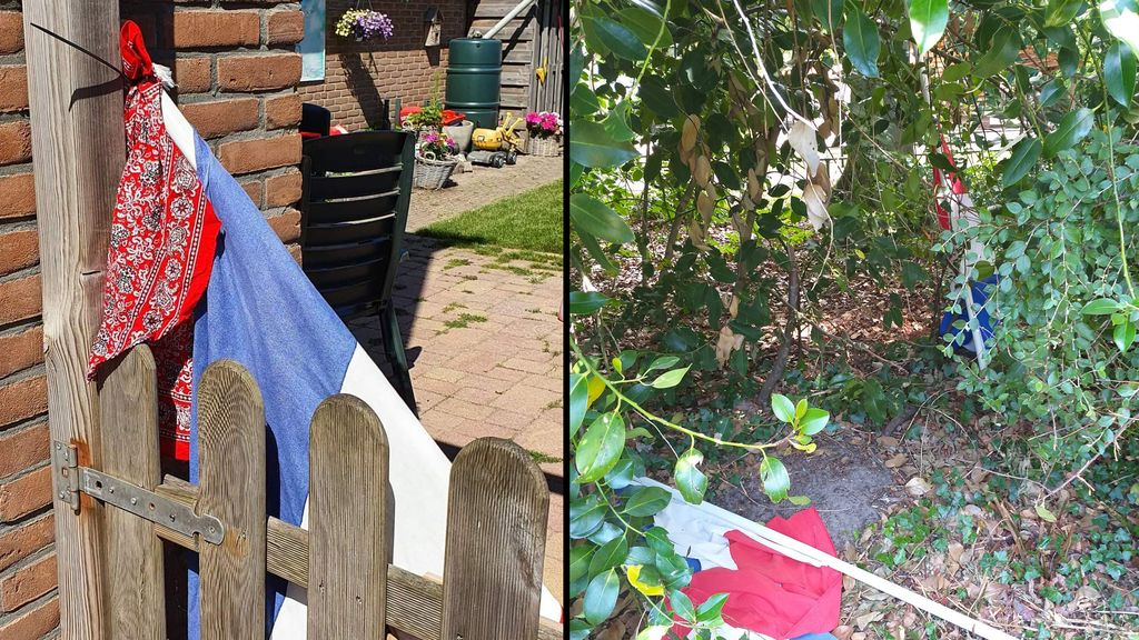 Foto: Diane heeft haar vlag terug: “Ik heb wel even een traantje weggepinkt”