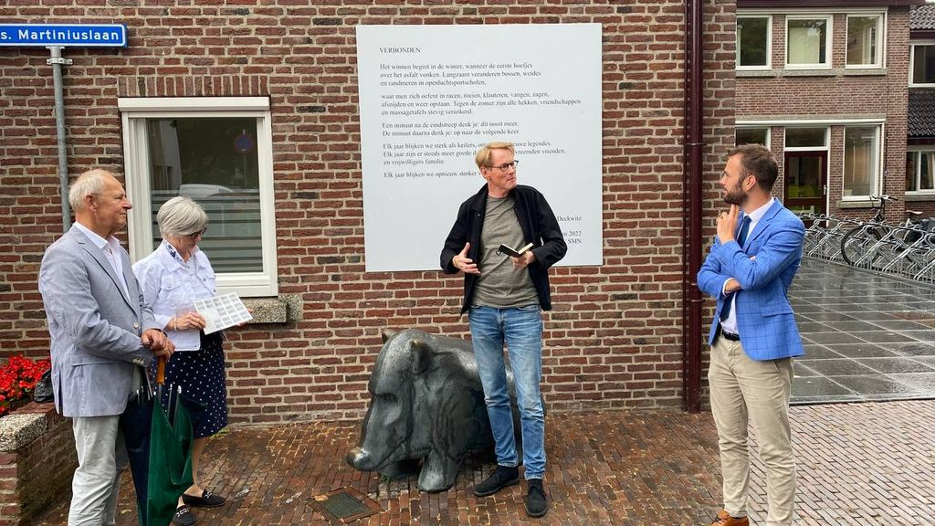 Foto: Muurgedichten in Nunspeet komen tot leven