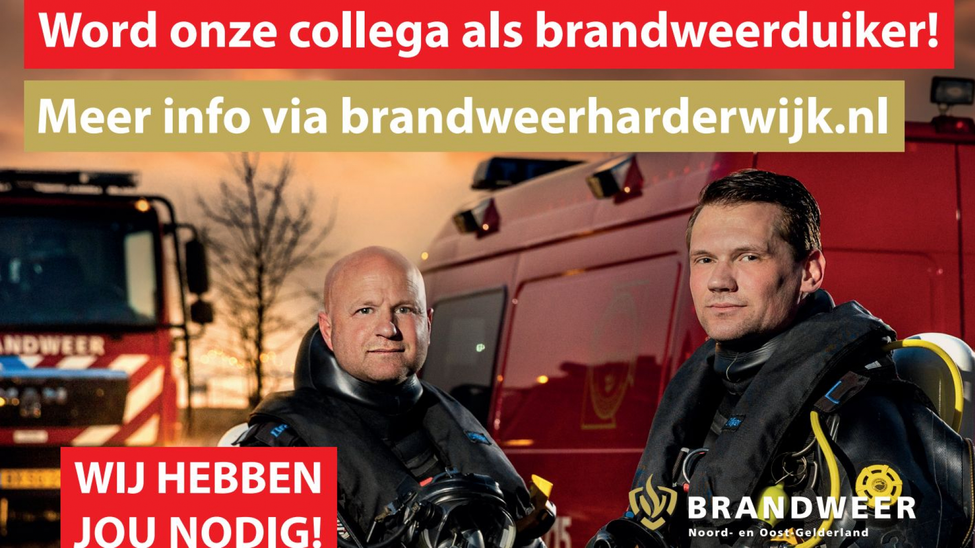Foto: Brandweer Harderwijk zoekt duikers