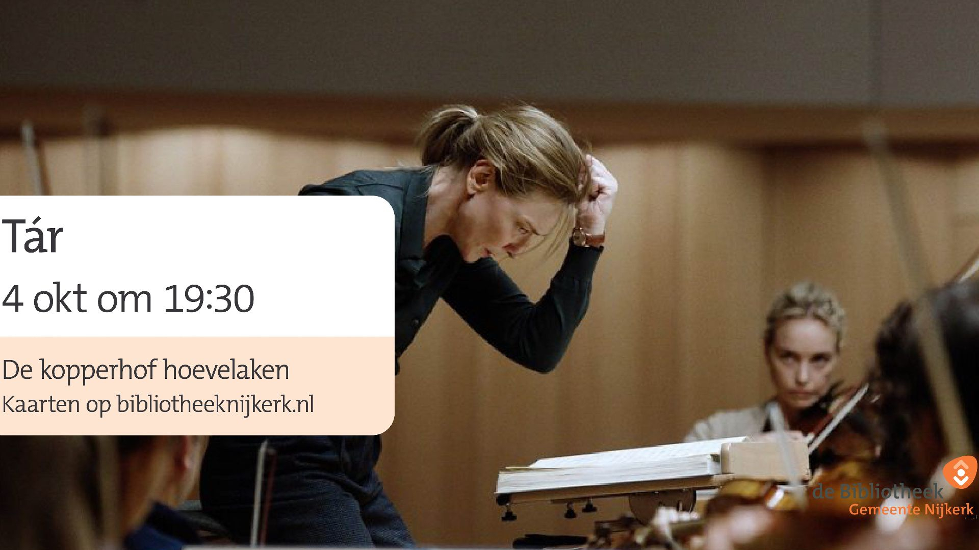 Foto: Film Tár in de Kopperhof