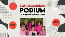 Foto: Zondagmiddagpodium met Common Ladies