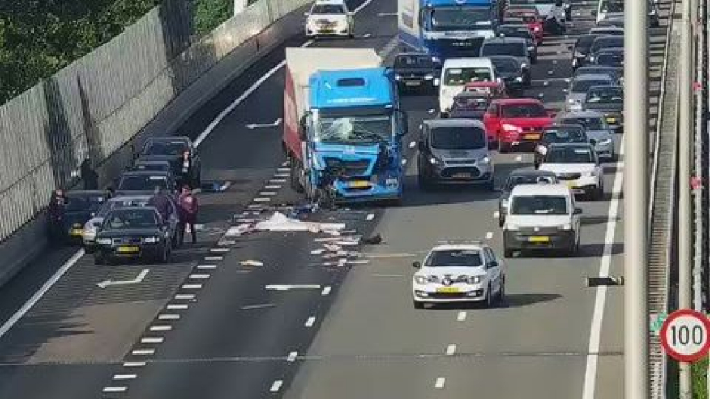 Foto: Grote vertraging tijdens de ochtendspits op de Veluwe