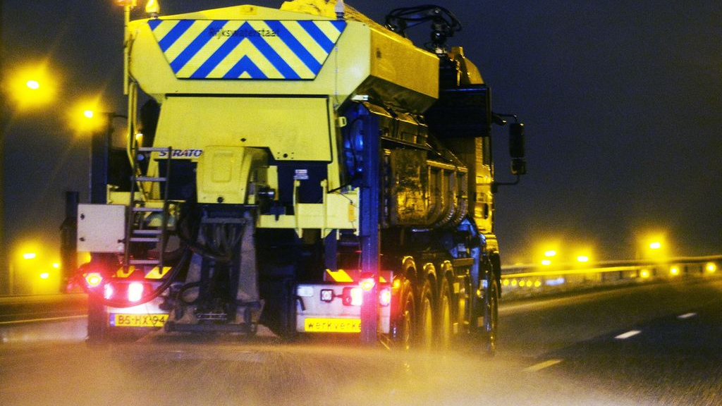 Foto: Oppassen op de weg! Code geel vanwege gladheid