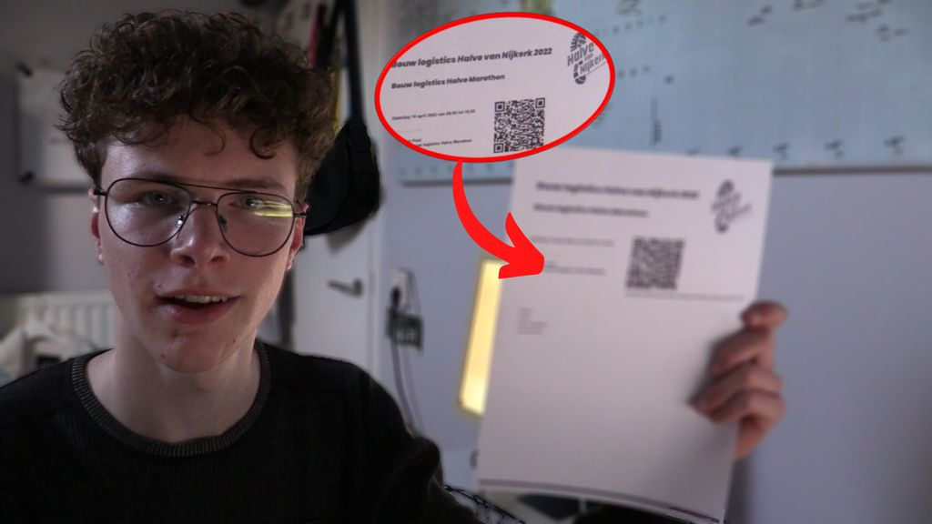 Foto: Jonathan Post liep ongetraind de Halve van Nijkerk