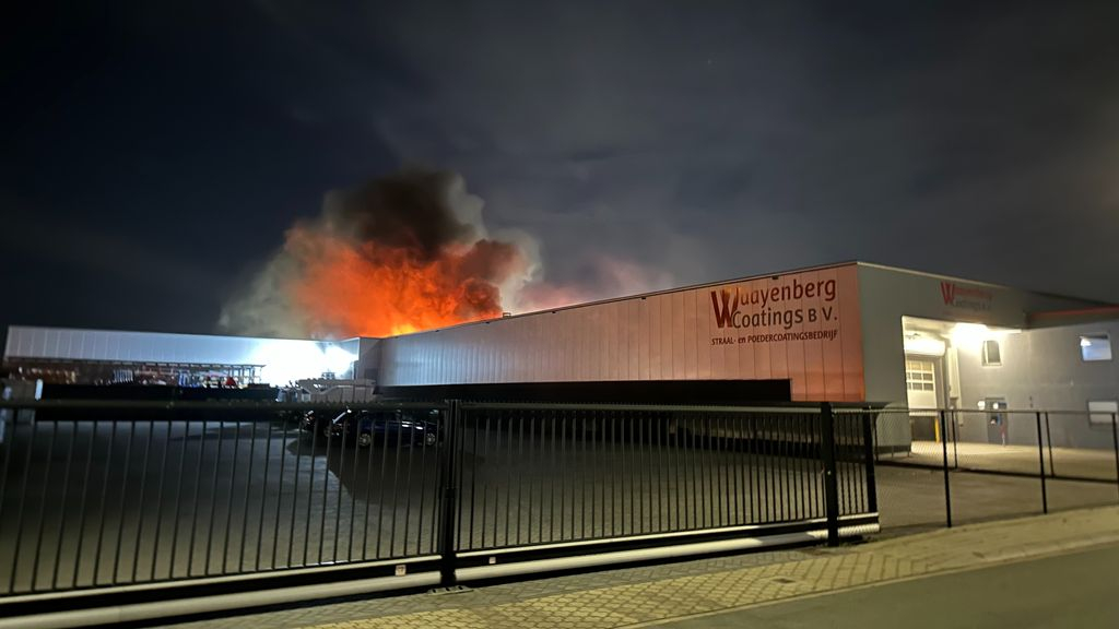 Foto: Brand op industrieterrein Barneveld