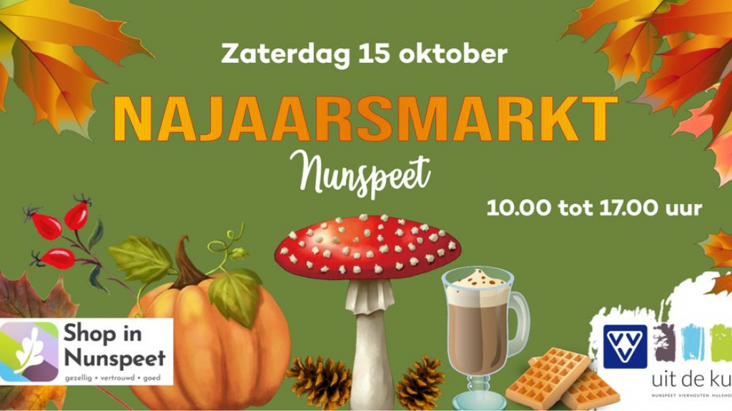 Foto: Najaarsmarkt Nunspeet op 15 oktober