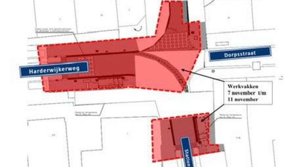 Foto: Verkeersomleidingen centrum Nunspeet