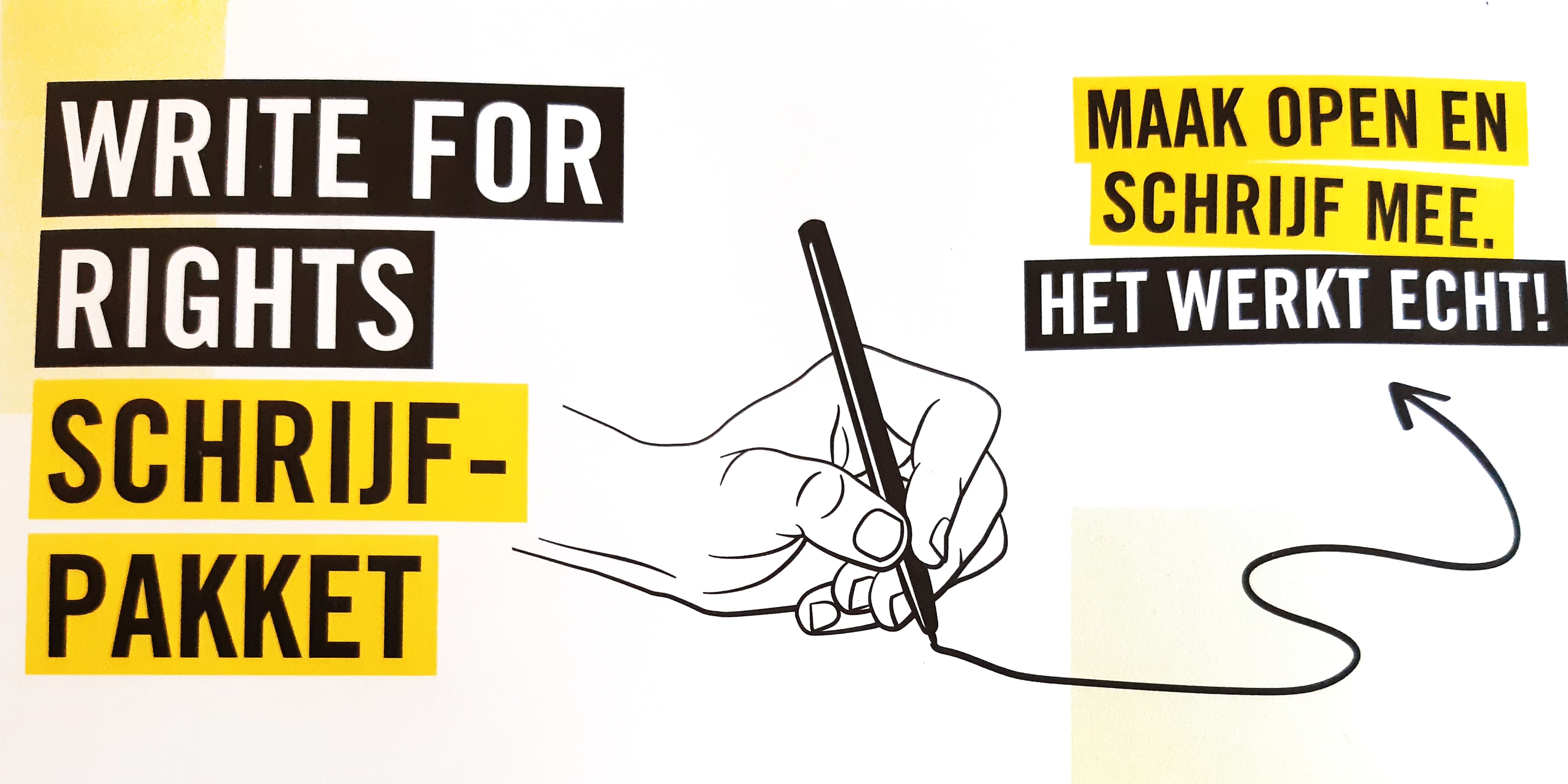 Foto: Amnesty houdt schrijfactie