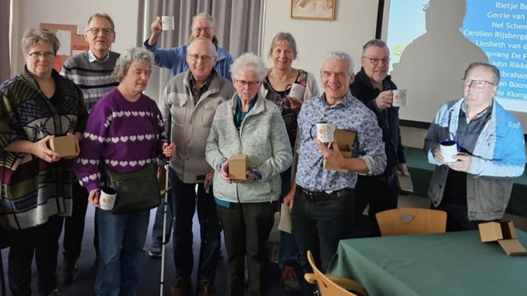 Foto: Feest bij Fietsmaatjes: jubilarissen in het zonnetje