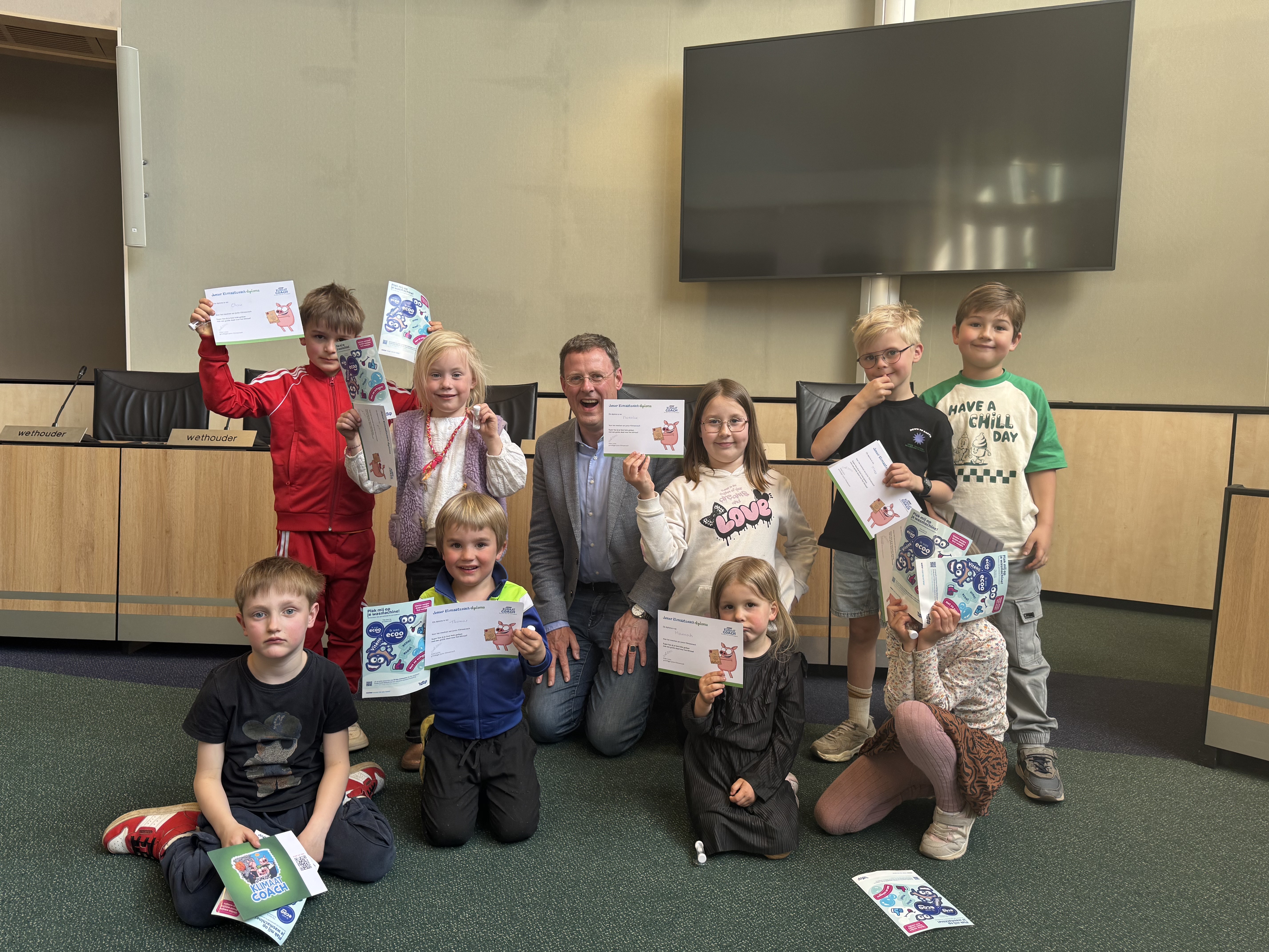Foto: Kinderen uit Epe sluiten Junior Klimaatcoach programma feestelijk af