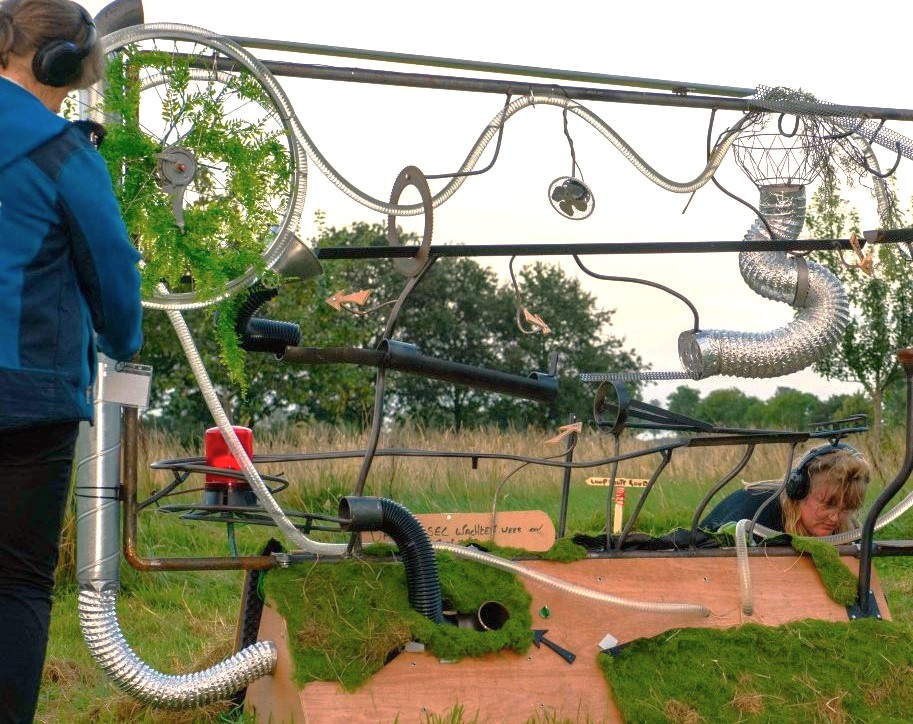 Foto: Theatervoorstelling over landschap van IJsselvallei  