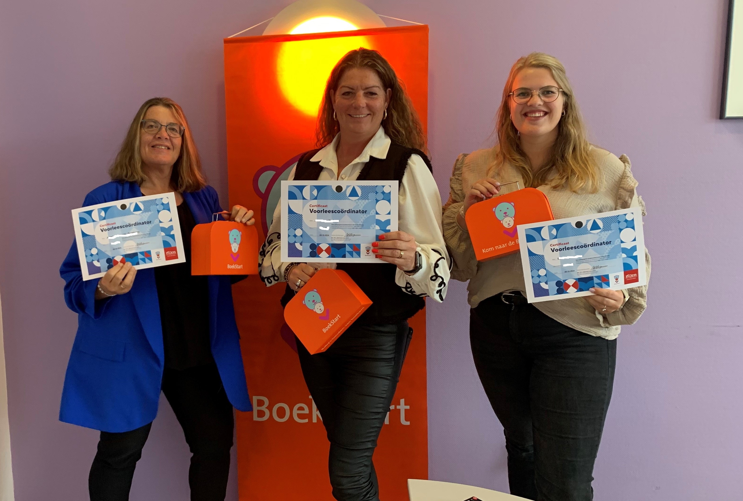 Foto: Nieuwe voorlees coördinatoren in de kinderopvang