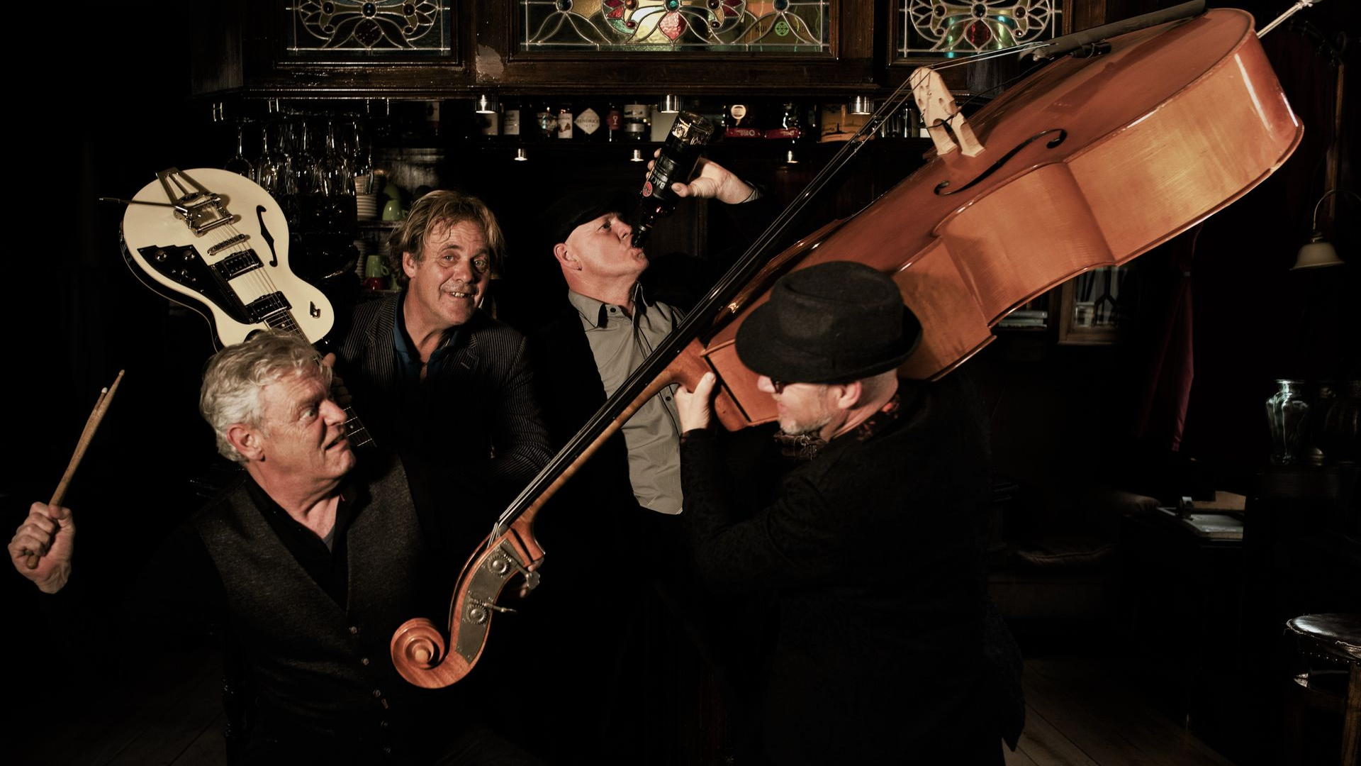 Foto: Zwolse bluesband Hey Moocher op Hear The Blues in Heerde