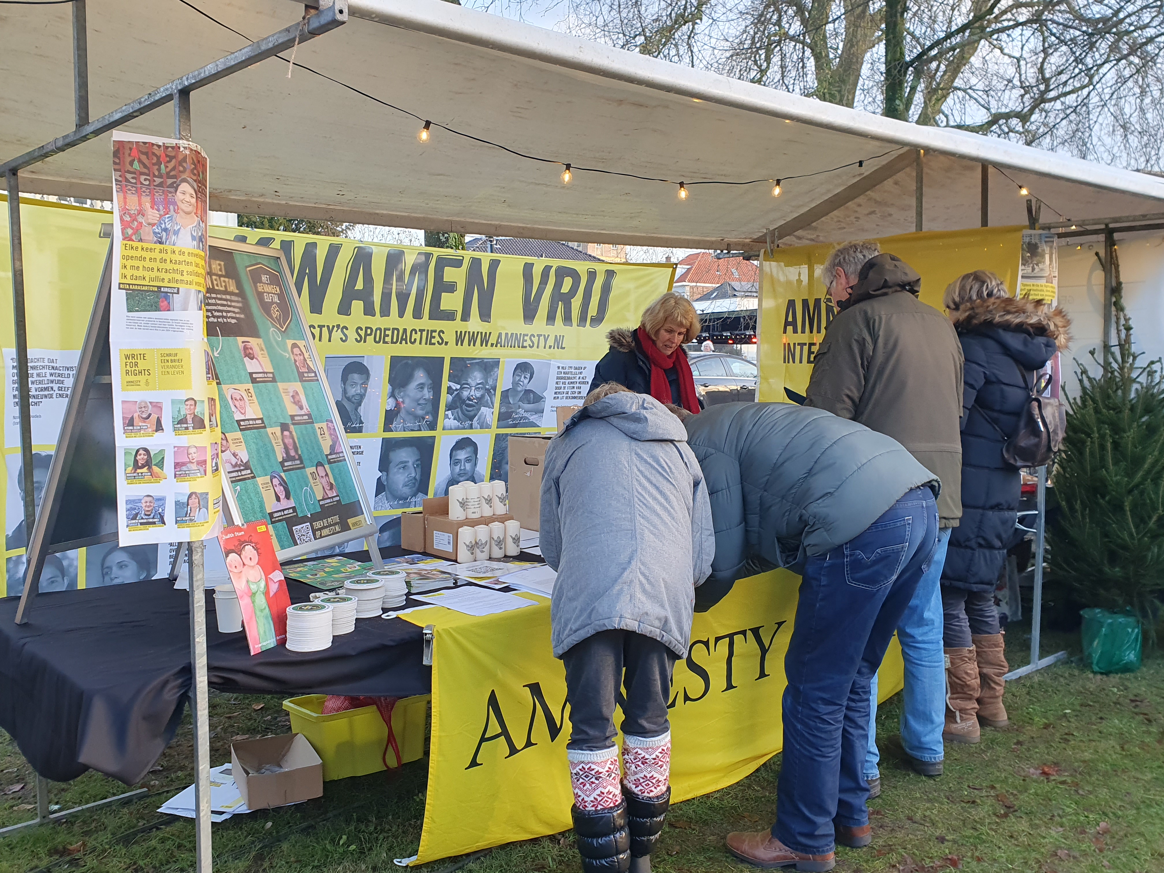 Foto: Prachtige afsluiting Amnesty schrijfactie