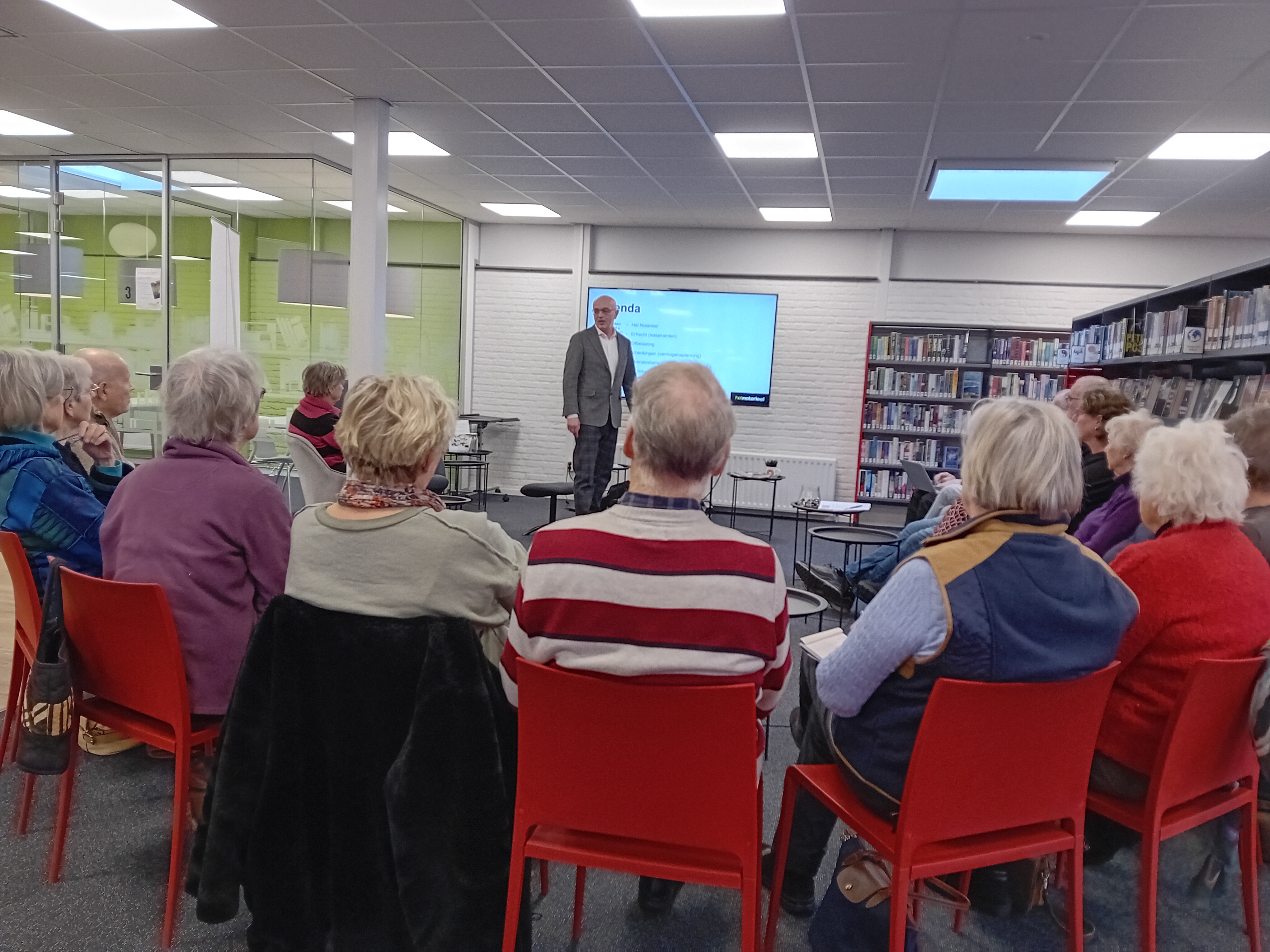Foto: Lezing notaris Otto was boeiend en informatief