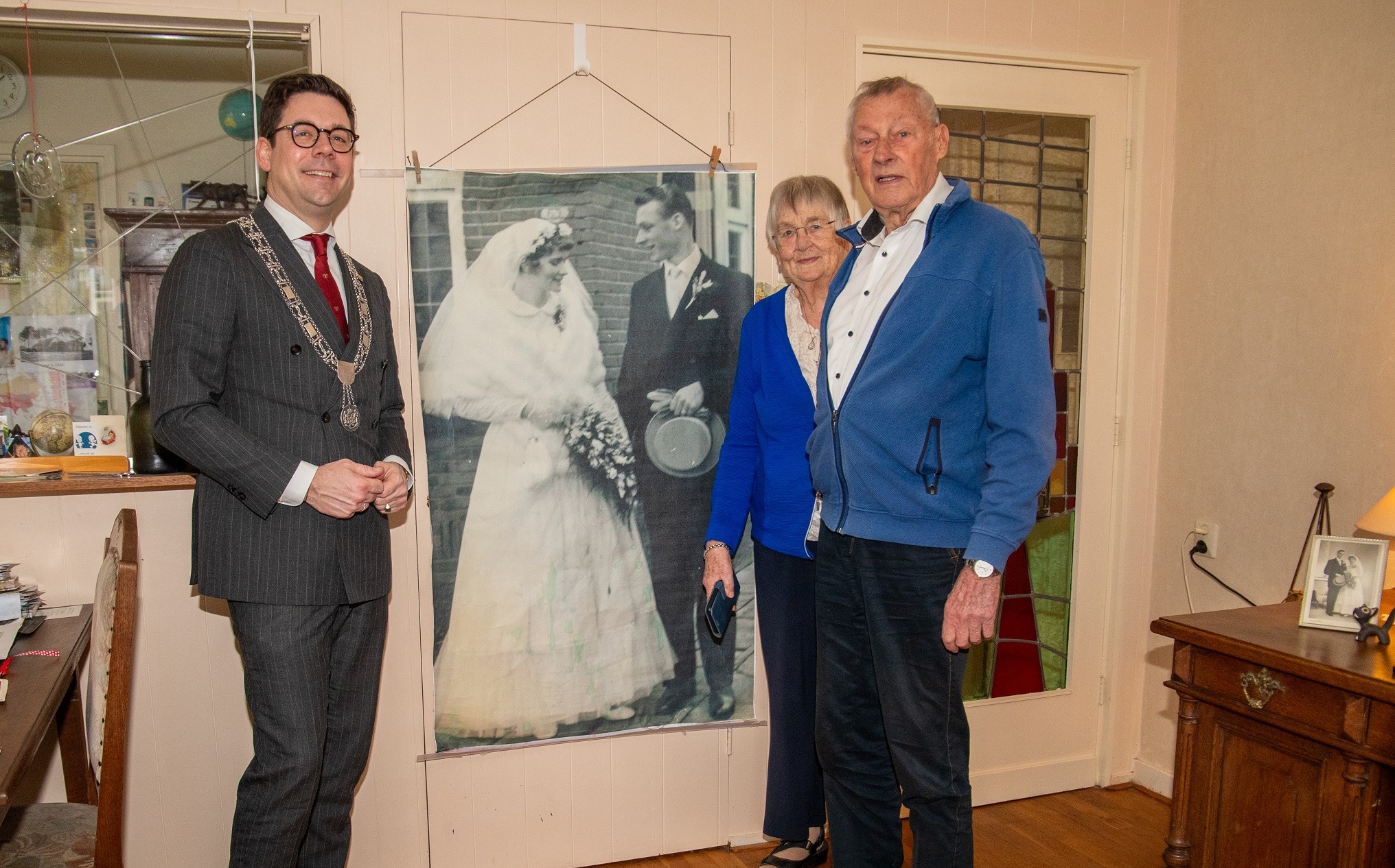 Foto: 65-jarig huwelijk echtpaar Bolt-Nijburg