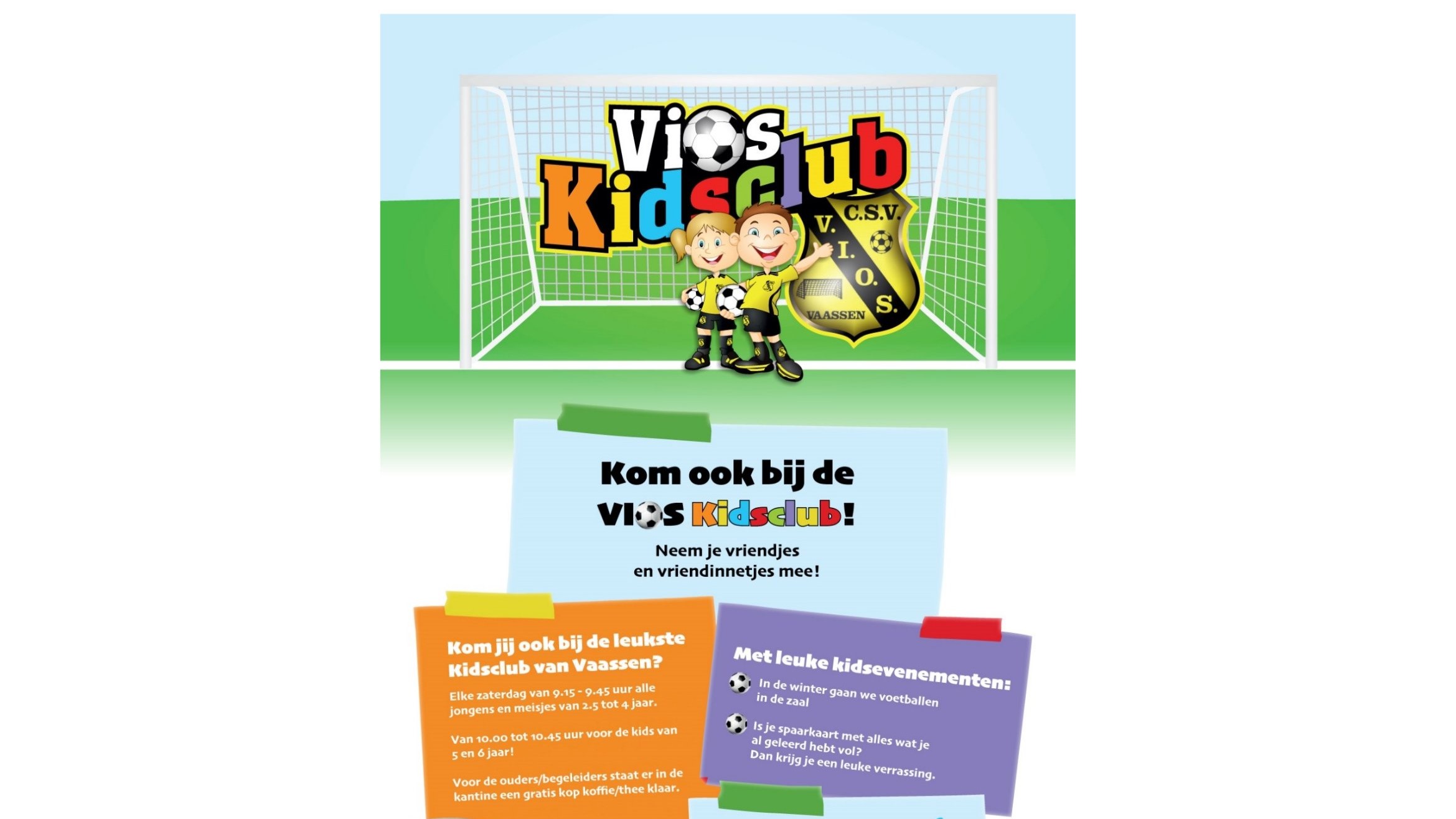 Foto: Trainen bij de V.I.O.S. Kidsclub
