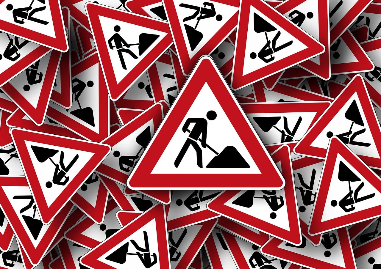 Foto: Midbuulweg in Budel tijdelijk afgesloten door werkzaamheden
