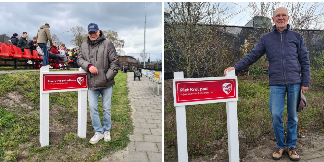 Foto: Piet Krol pad en Harry Nagel tribune officieel in gebruik