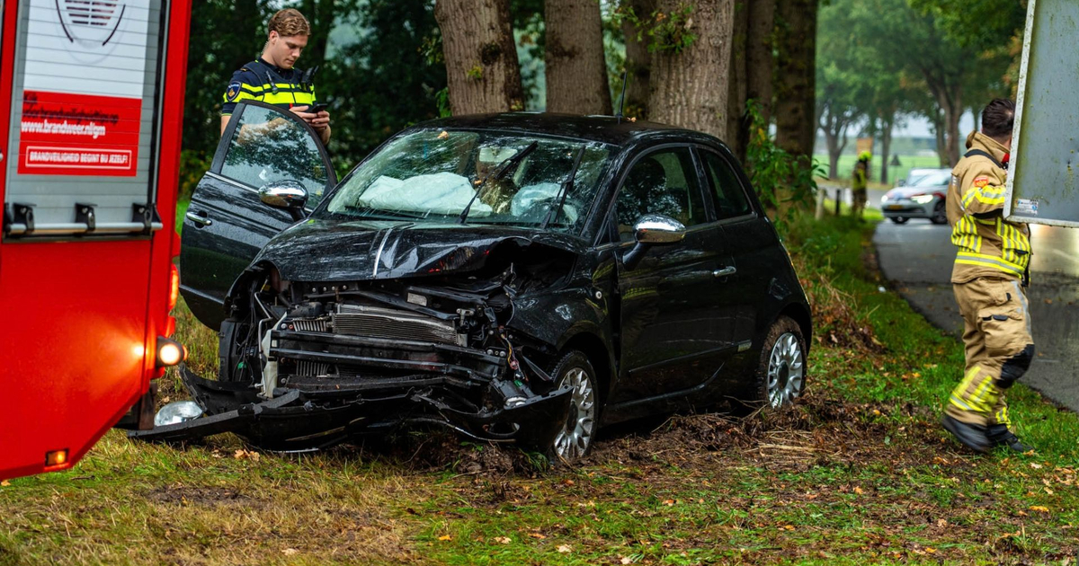 Auto raakt aan het tollen en botst tegen boom bij Garderen