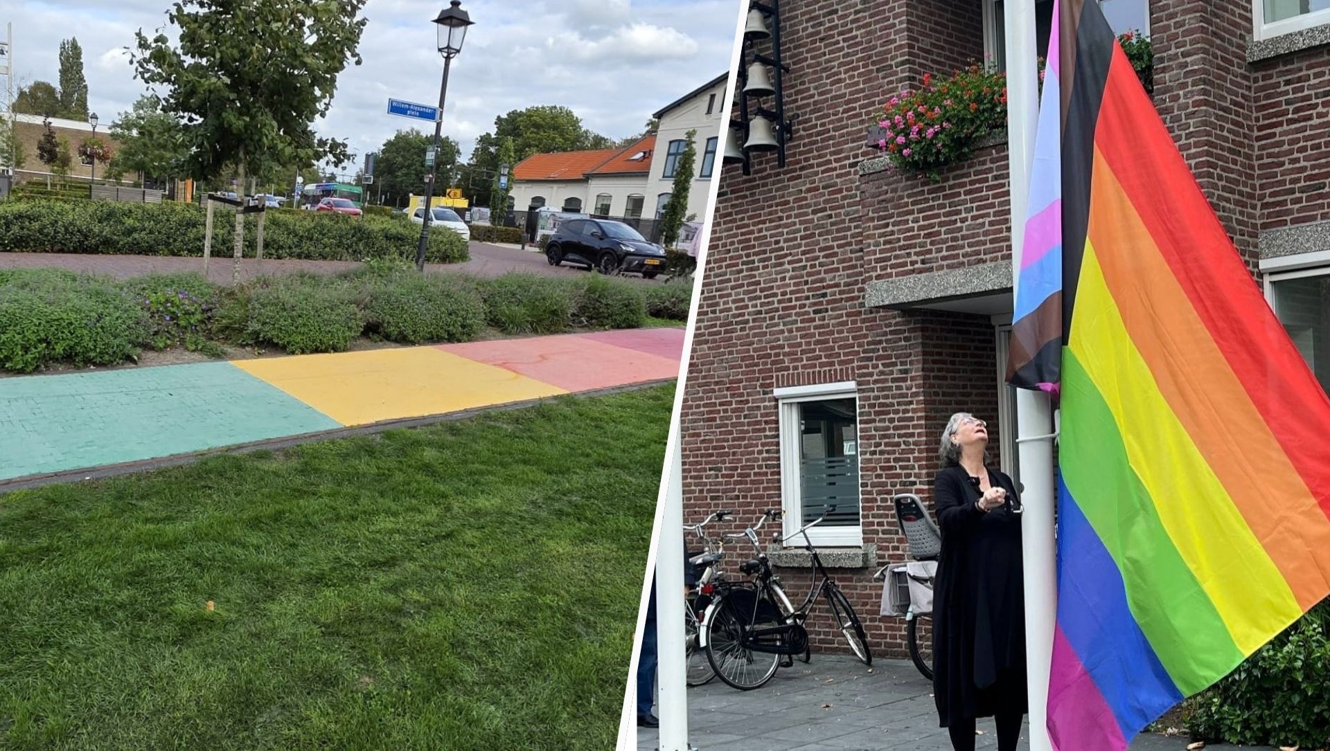 Oldebroek stopt ermee, Nijkerk houdt vol: dit doet een regenboogsymbool volgens deskundige