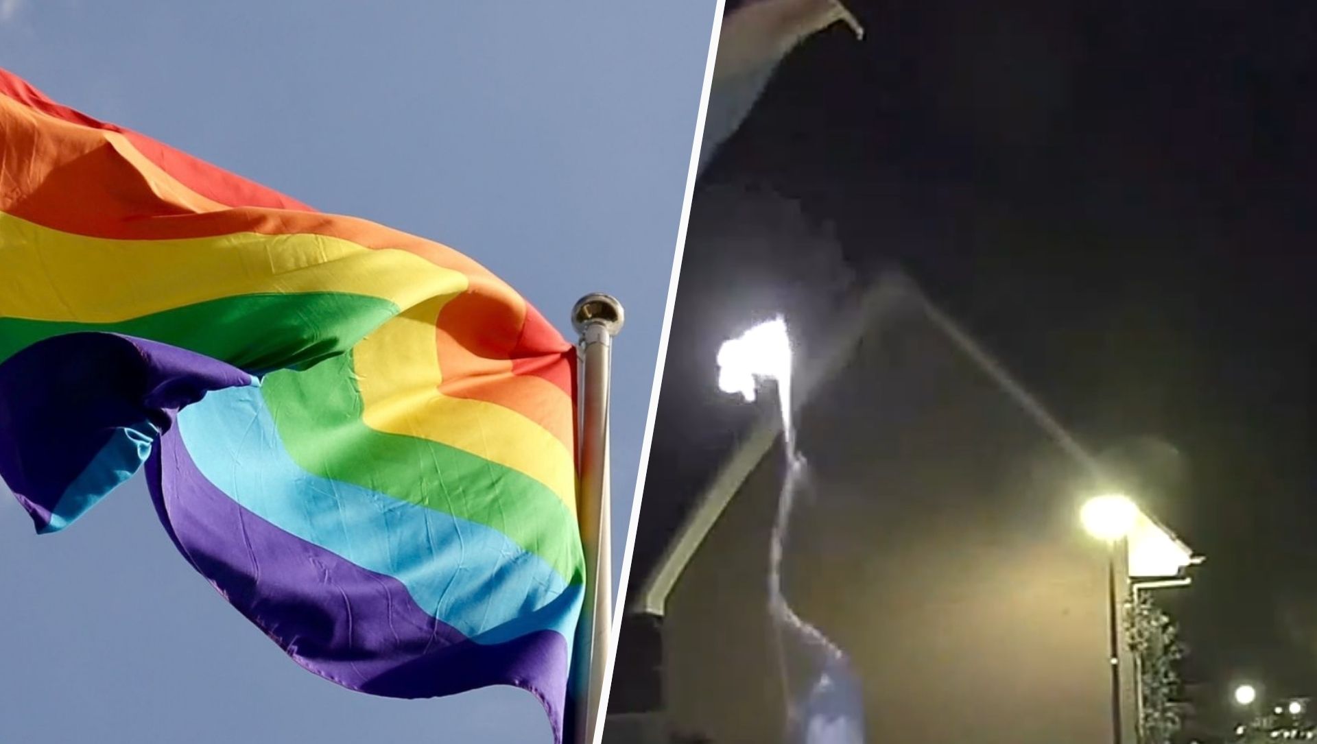 Foto: ‘Waarom kunnen mensen je niet gewoon accepteren?’: poging tot brandstichting regenboogvlag raakt bewoner Nunspeet
