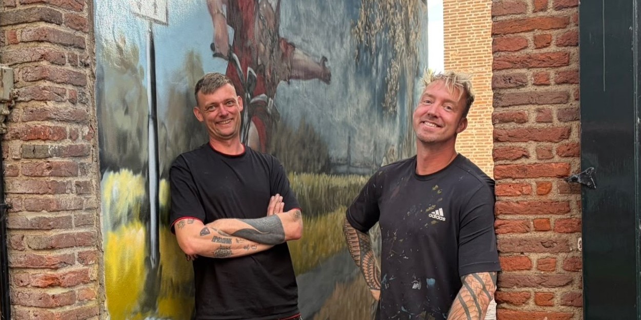 Graffitibroers brengen schilderij Van Dokkum tot leven: ‘Je wilt die plank niet misslaan’