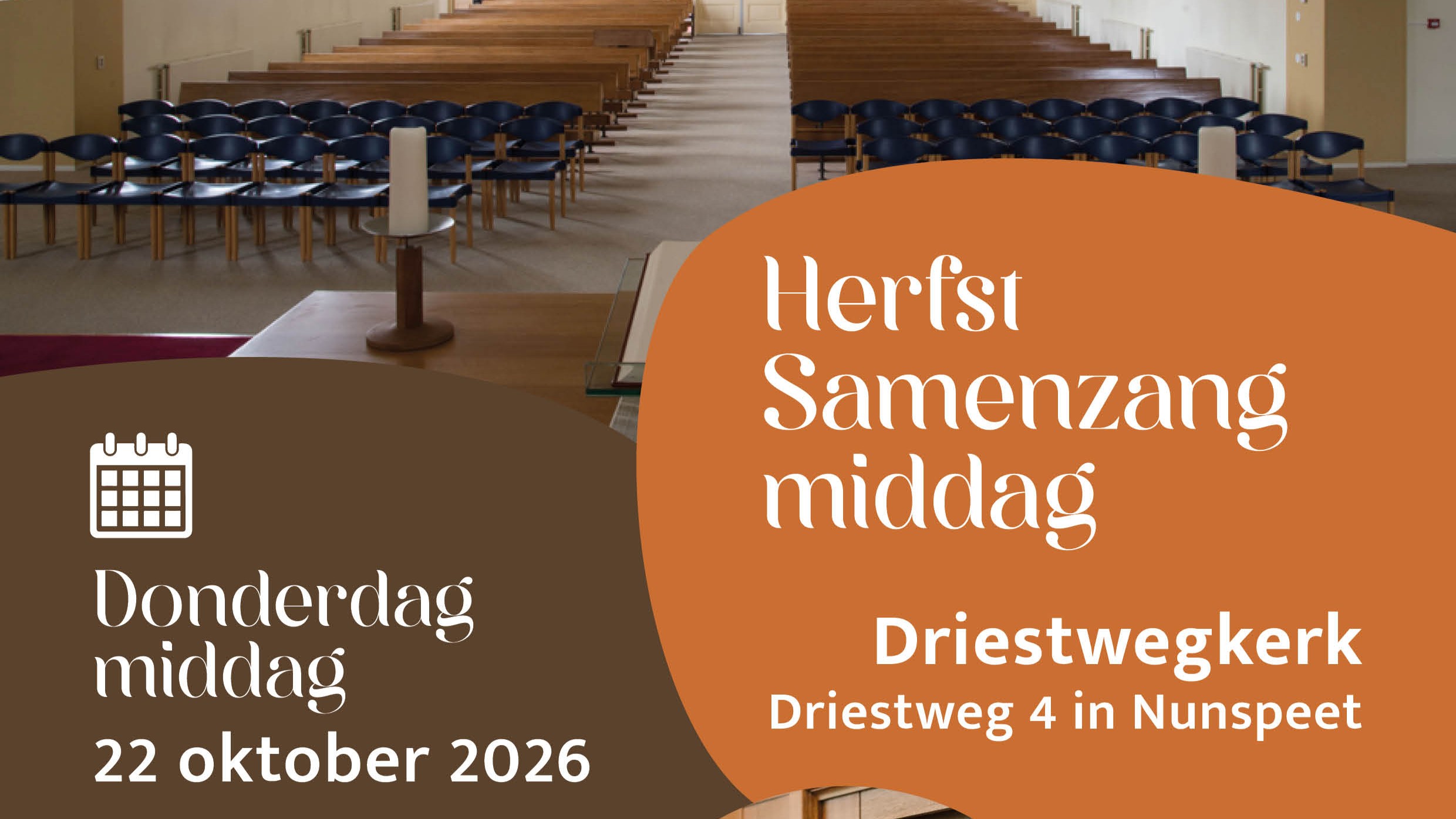 Foto: De kerk is open: Herfstsamenzang