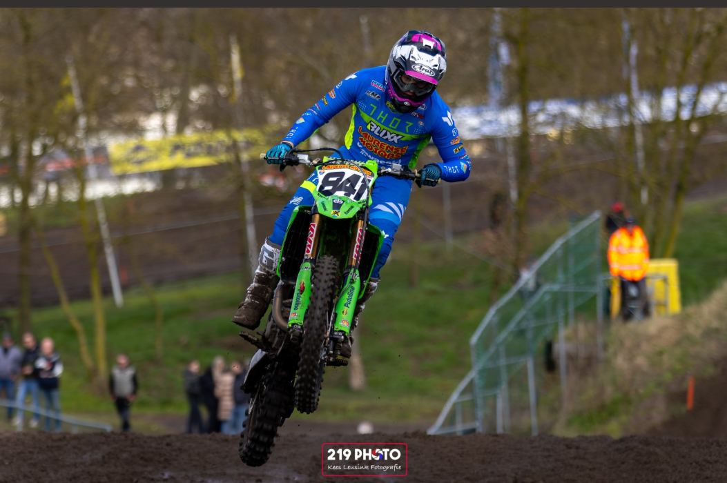 Foto: Robert Fobbe achtste van Nederland bij MX Nationals 500cc