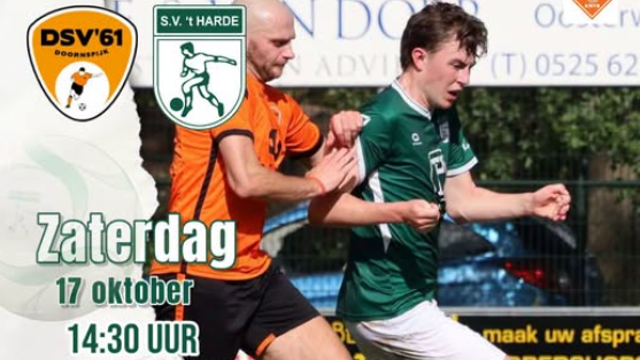 Foto: Voorbeschouwing: DSV’61 ontvangt S.V. ’t Harde voor belangrijke derby