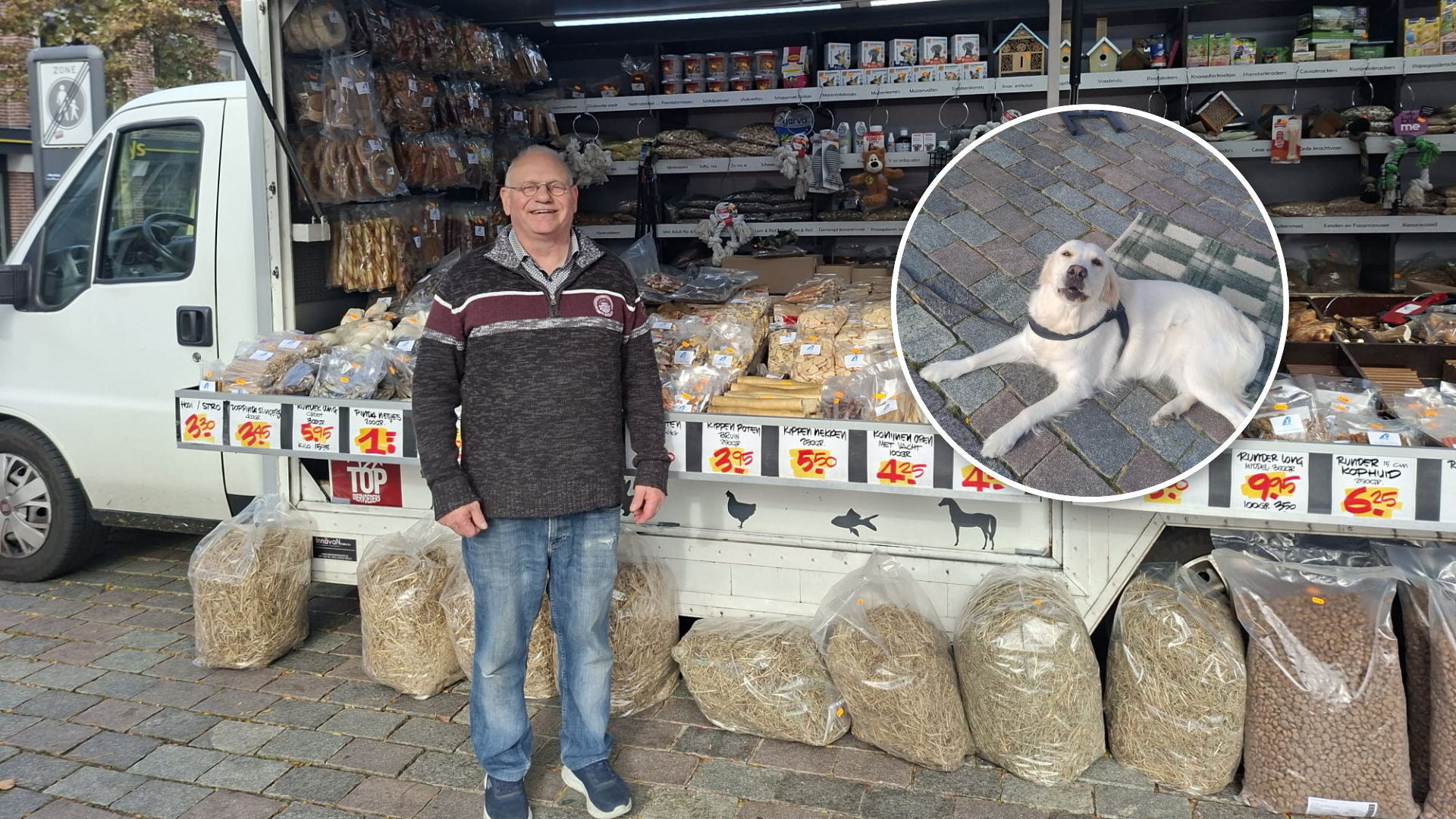 Foto: Bertie en zijn 'boefje' Roos nemen afscheid van de weekmarkt: 'Het is best emotioneel'