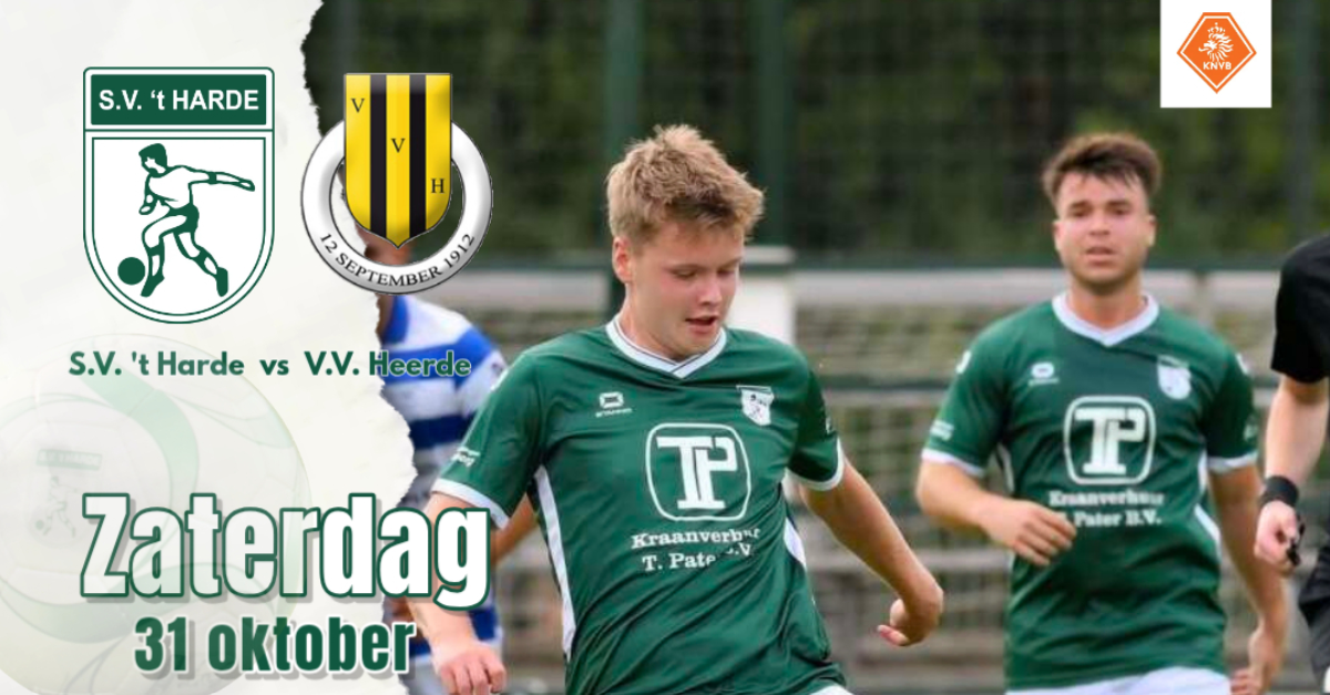 Foto: ’t Harde wil goede reeks voortzetten tegen vv Heerde