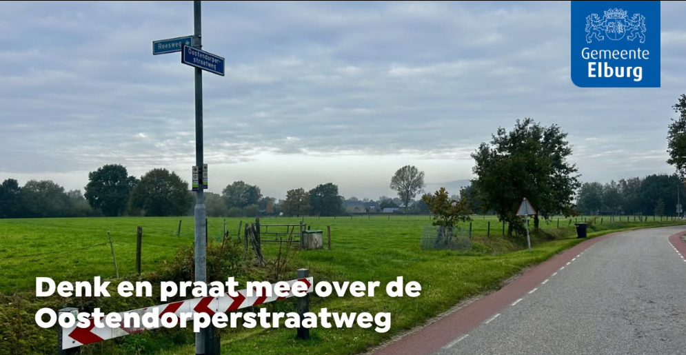 Foto: Gemeente Elburg vraagt inwoners mee te denken over veiligere Oostendorperstraatweg