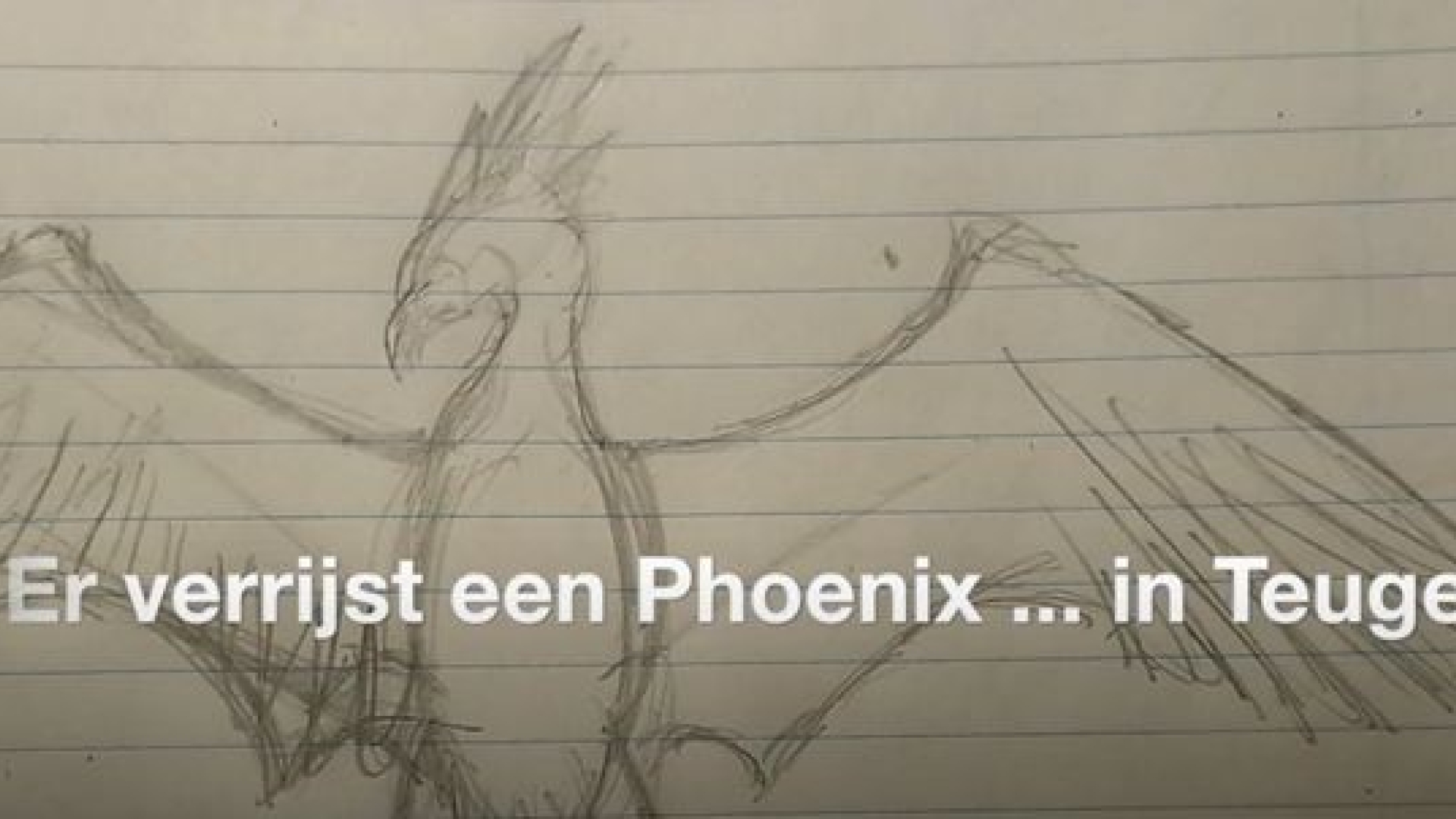 Foto: Phoenix-standbeeld bij Teuge symboliseert herrijzenis