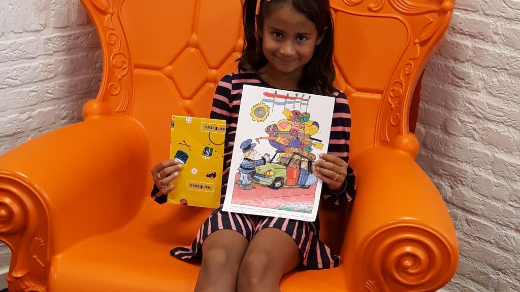 Foto: Prijswinnaar kleurwedstrijd Bibliotheek Epe