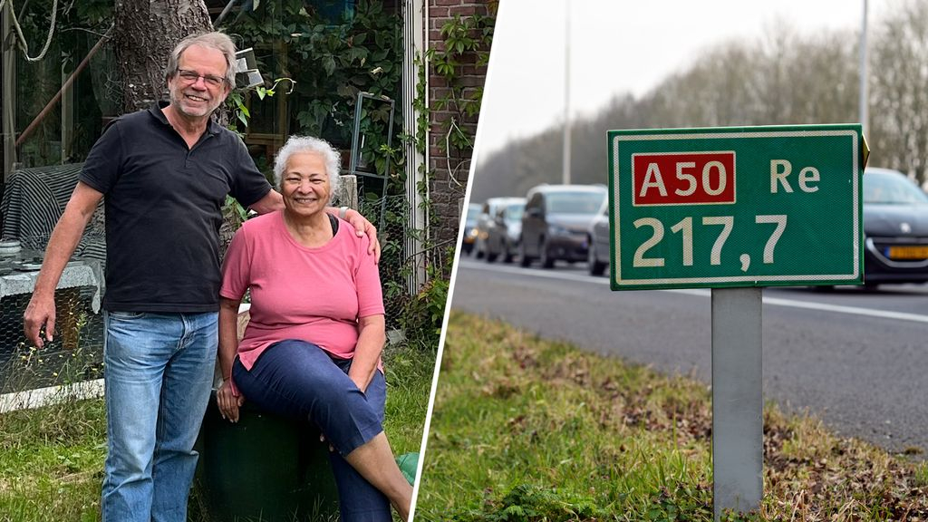 Foto: Gerrit en Theresa wonen vlak naast de A50: ‘Dit is ons paradijs’