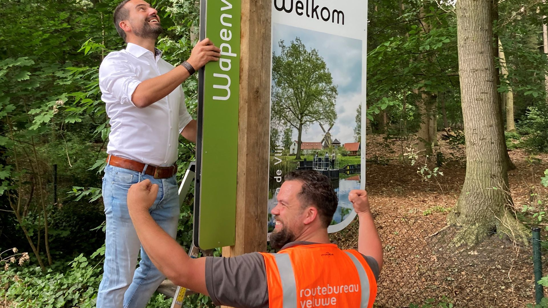 Foto: Gemeente Heerde plaatst nieuwe welkomstborden Veluwe