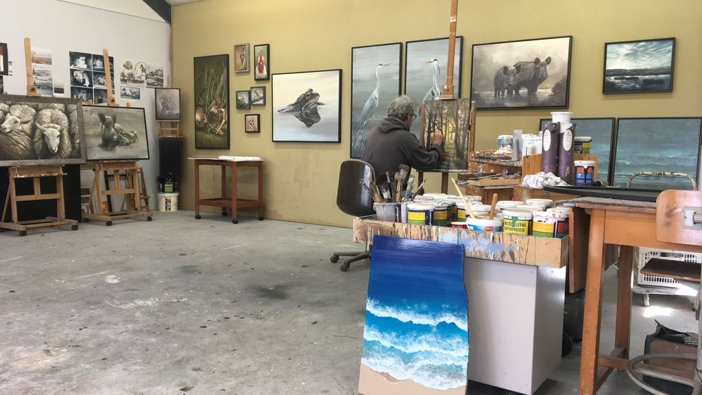 Foto: Sprookjesachtige landschappen in een atelier in Heerde