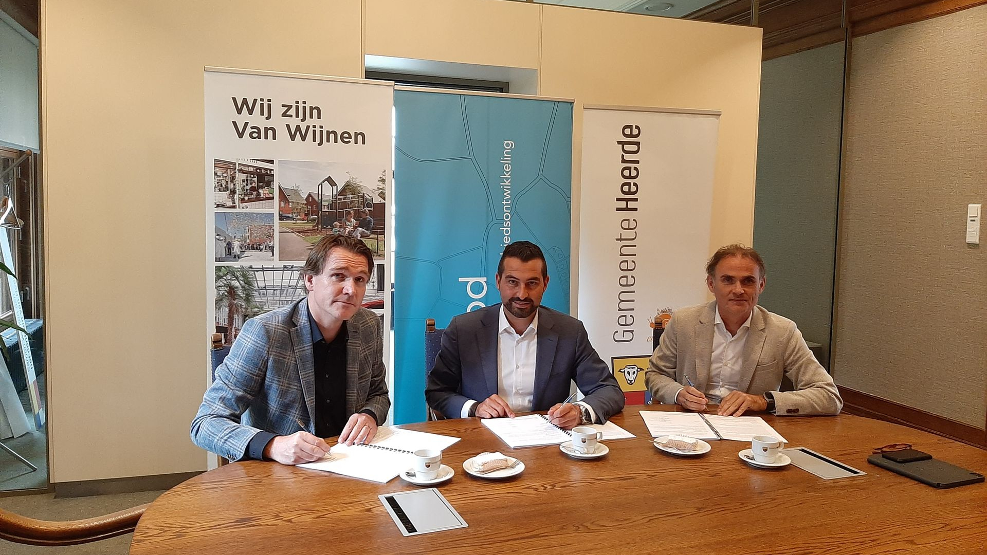 Foto: Intentieovereenkomst voor woningbouw Bovenkamp III in Heerde