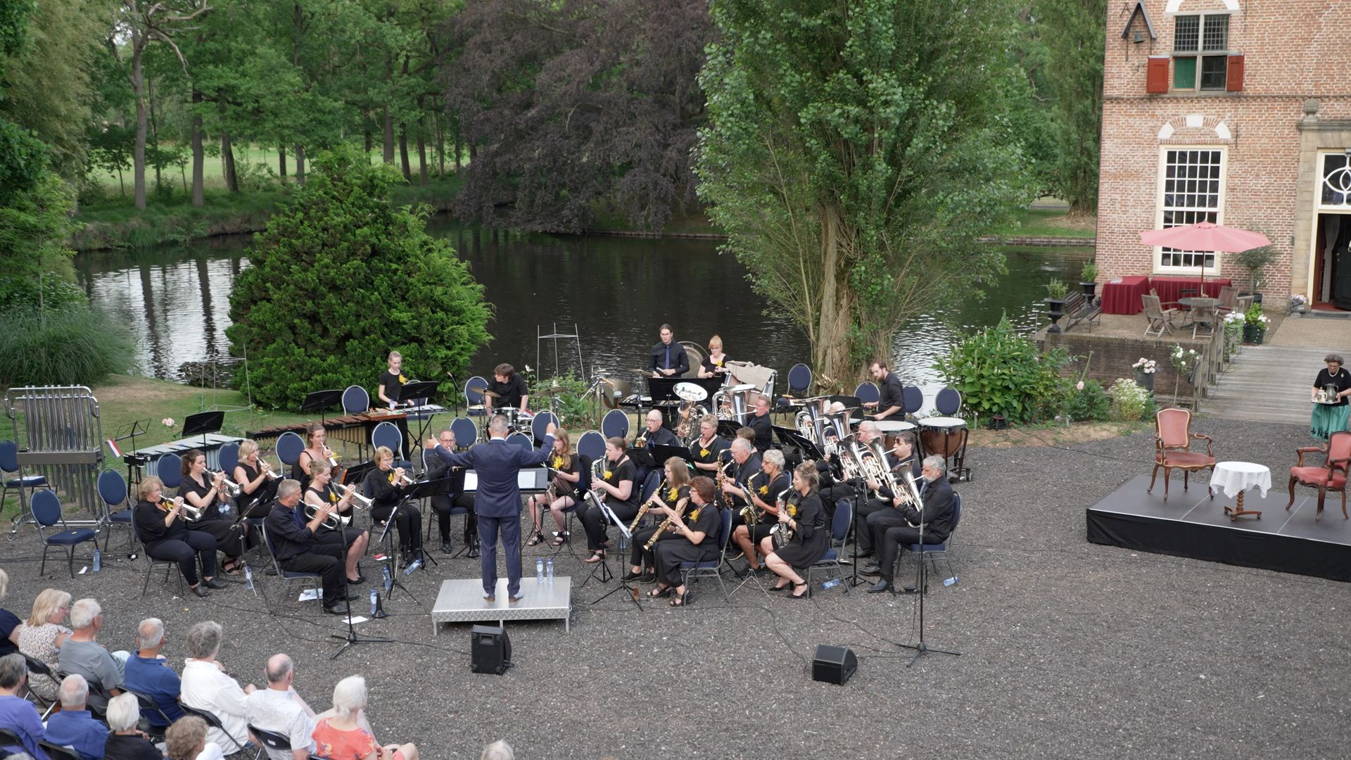 Foto: Jubileumconcert 400 jaar Kasteel Vosbergen 125 Jaar Kon. Fanfare Korps Wilhelmina