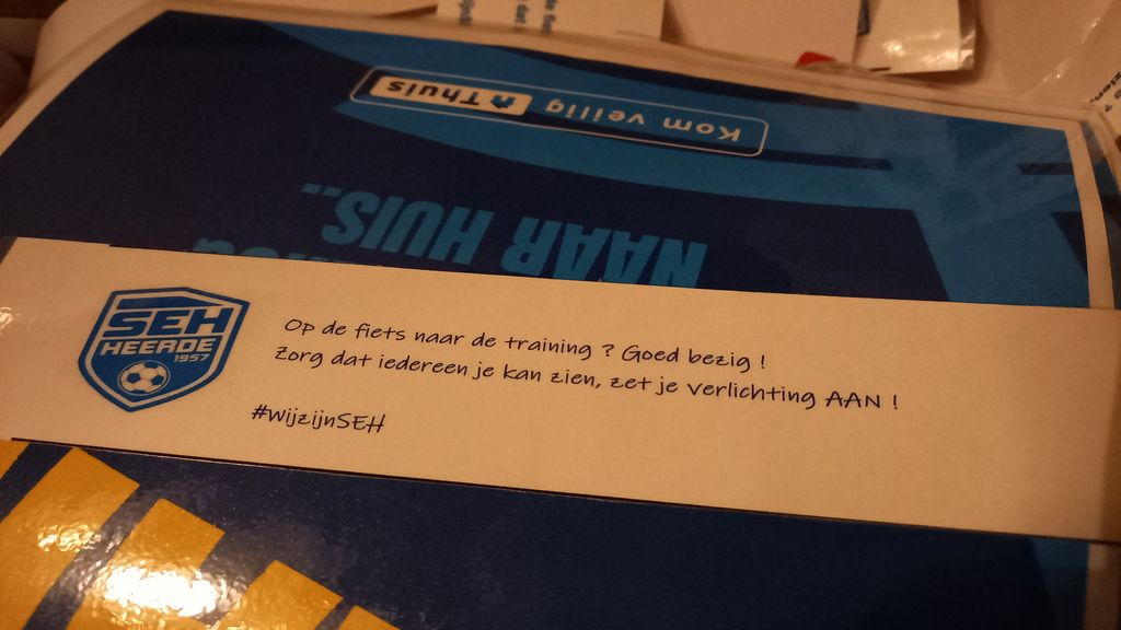 Foto: Lampjesactie voor fietsende (jeugd-) leden SEH