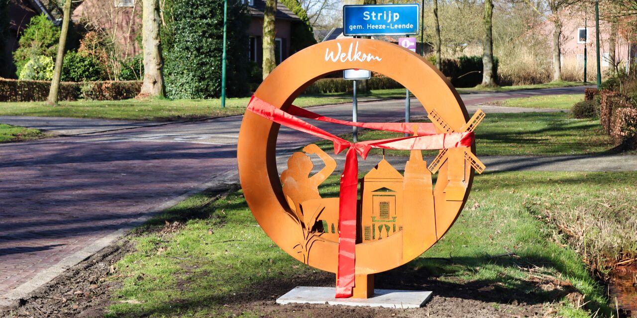 Foto: Eerste beeld dorpsentree Heeze-Leende onthuld