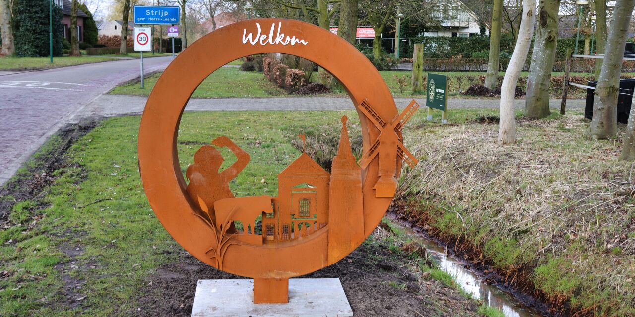 Foto: Eerste beeld dorpsentree Heeze-Leende onthuld